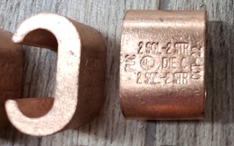 5x PUC Penn Union Copper CCT22 C-TAP CONNECTOR #2 Solid/#2AWG to #2 Sol/2AWG - Image 2 of 3