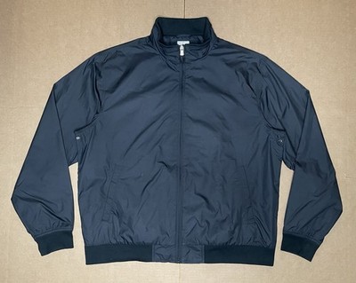 Peter Millar Windbreaker Men s XL Black Jacket Bomber Golf Full Zip