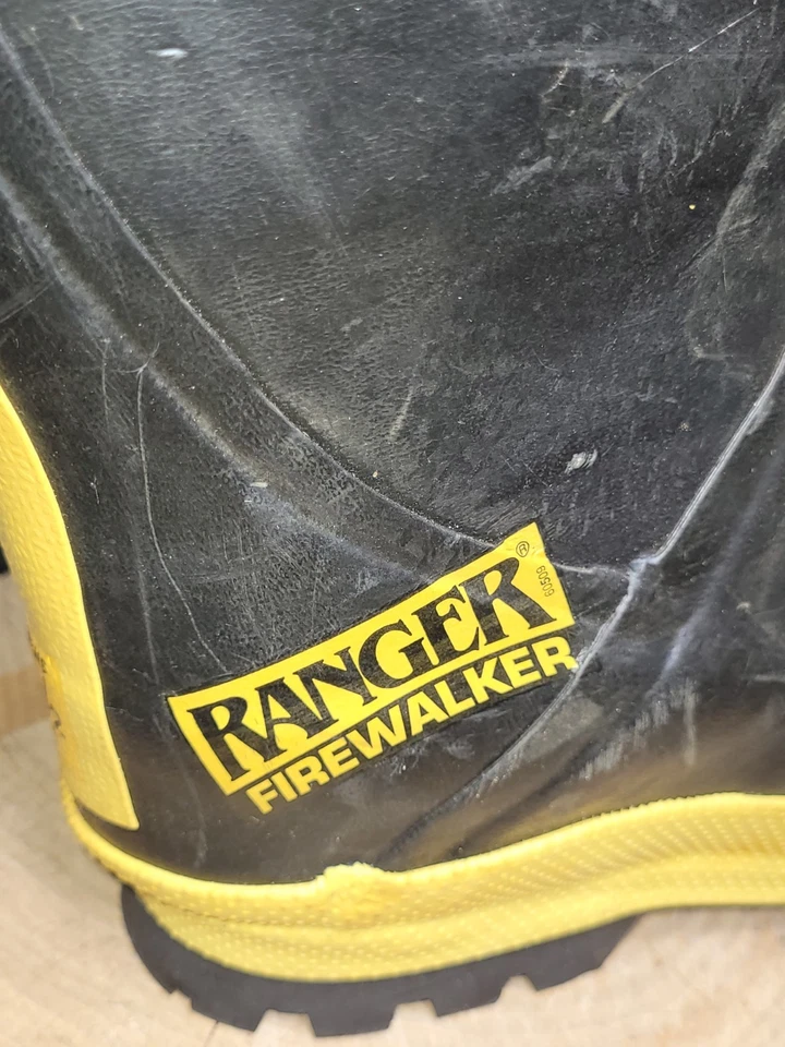 Botas de bombero Ranger Firewalker para mujer de 8,5 anchas con puntera de acero de goma de 12,5". OBO Foto 3 de 4