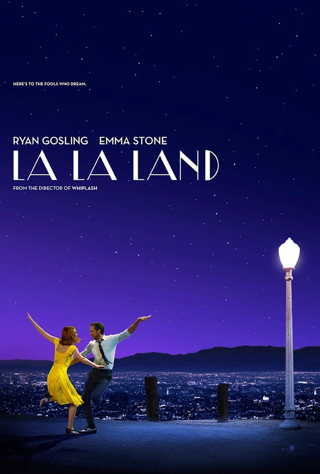 La La Land Movie Poster 24"x36" Here's to the Fools Who Dream 24x36