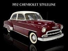 1952 Chevrolet Styleline Deluxe 4 Door Sedan New Metal Sign 12x16 Free Shipping