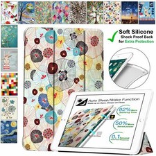 iPad Air 3 PRO 10.5 7.9 10.2 9.7 10.9 Case Soft Back Slim Cover Yarn Flowers
