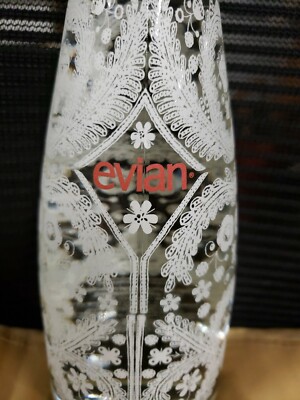 2008 EVIAN LIMITED EDITION CHRISTIAN LACROIX GLASS SNOWFLAKE