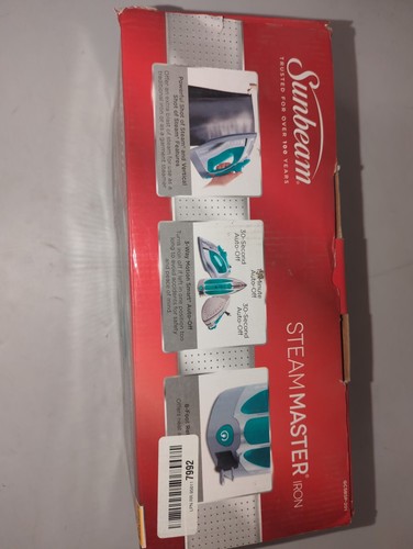 Sunbeam Steam Master Iron 1400 Watts Large Stainless Steel Soleplate with 8 ft R - Picture 3 of 7