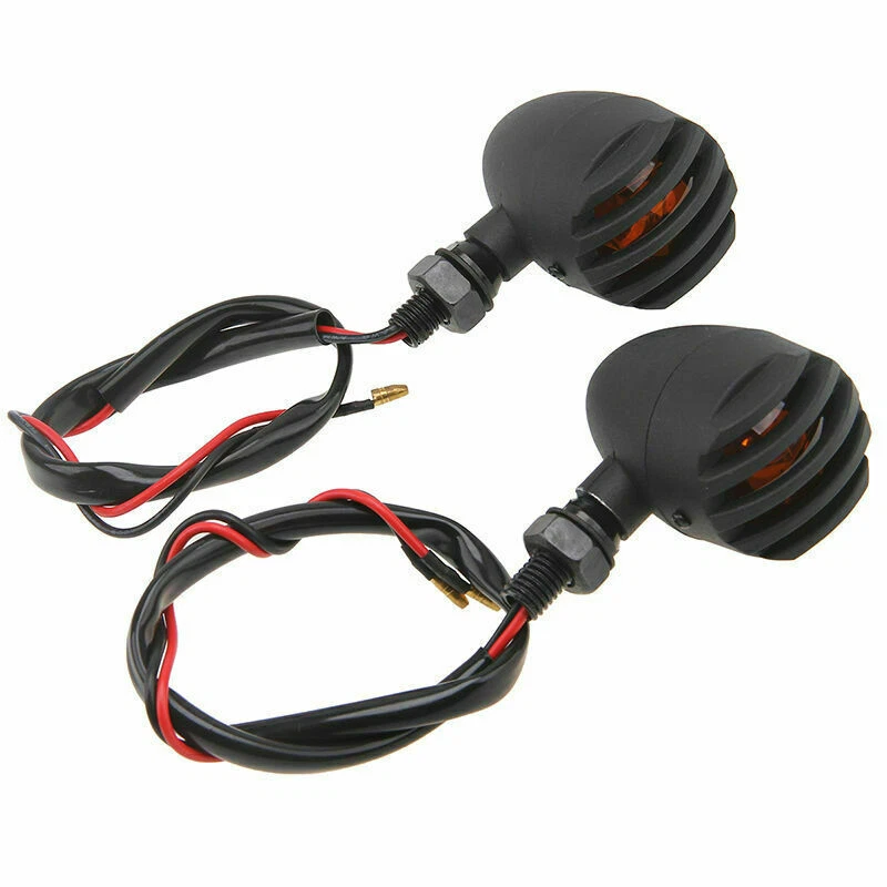 Luces intermitentes de luces intermitentes de motocicleta Lámpara ámbar compatible con HARLEY 883 1200 Foto 4 de 4