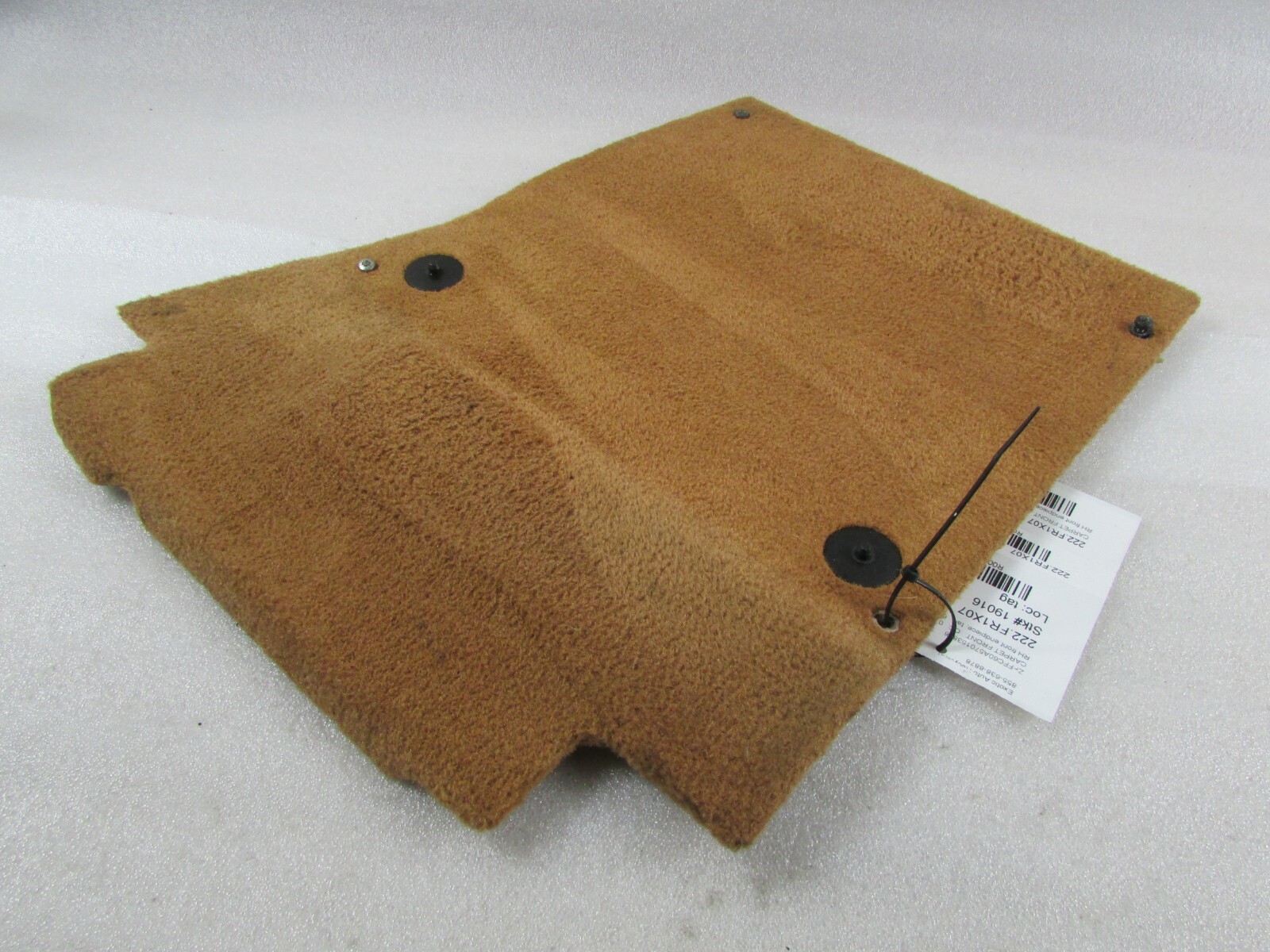 Ferrari 599 GTB, RH, Right Front Carpet Endpiece, Tan, Used, P/N 69367400