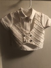 Baby Boys Christening Suit With Hat And Shoes