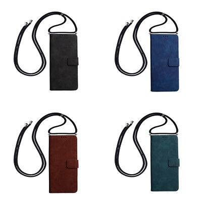 Hülle mit Band für Motorola Moto E13 Xiaomi Redmi Note 13 Book Soft Tasche