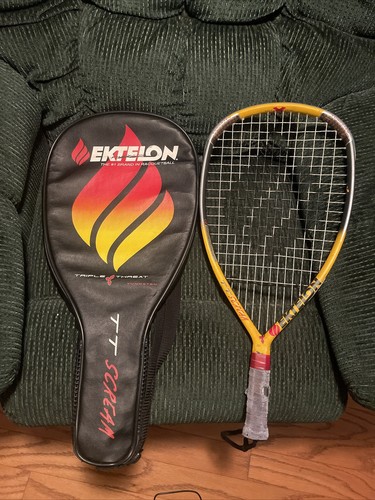 EKTELON Squash Racket TT Scream & Cover Triple Threat Tungsten - Picture 1 of 8