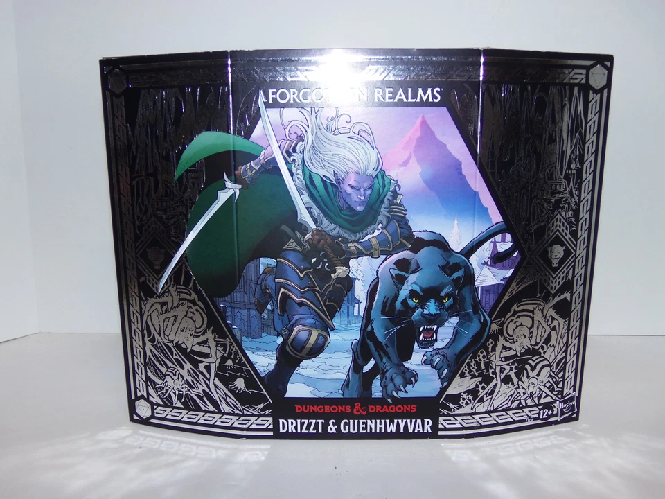 Dungeons & Dragons Forgotten Realms Drizzt Guenhwyvar Set Pulsecon Exclusive NEW - Image 2 of 4