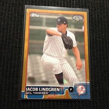 2015 TOPPS PRO DEBUT #77 JACOB LINDGREN *GOLD #25/50*  GCL YANKEES