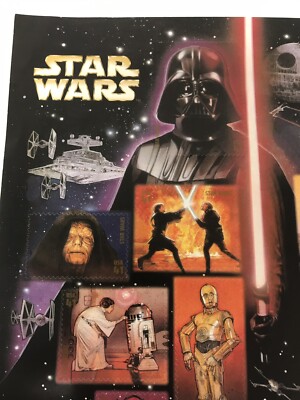 STAR WARS U.S. POSTAGE STAMPS 30th ANNIVERSARY COLLECTORS SHEET