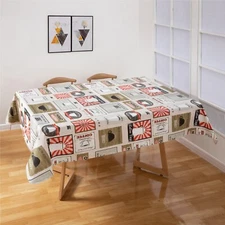 RAY STAR Rectangle Table Cloth 90*52 Inch Stain & Wrinkle Resistant Washable