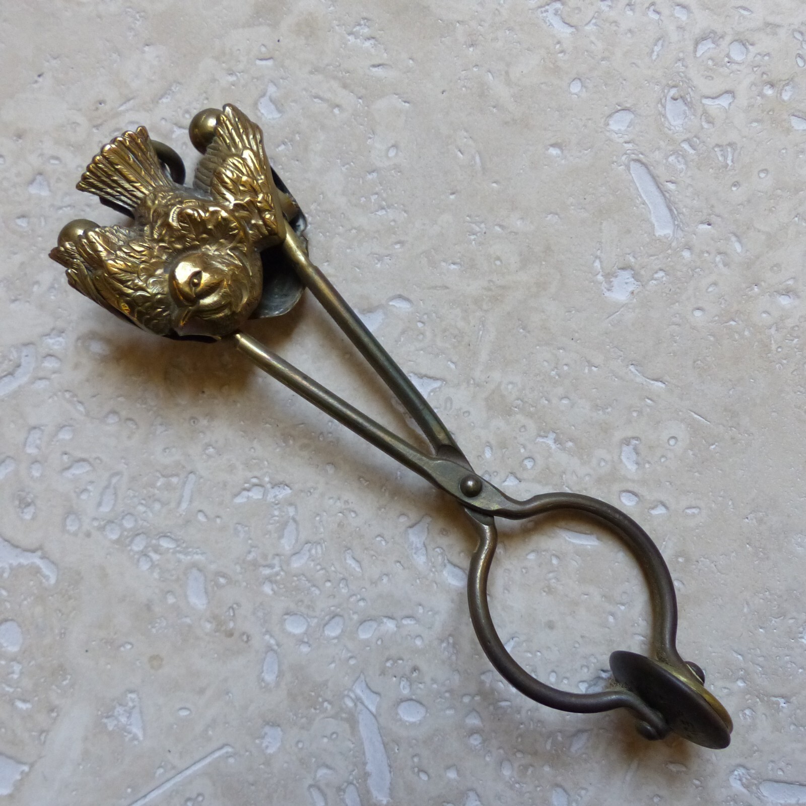SUPERB & LARGE ANTIQUE SKIRT LIFTER BIRD DESIGN ( #25 )