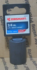 JOBSMART  1/2"-Dr SAE  Shallow 3/4" 6pt Impact Socket NEW  BX114 FREE SHIPPING