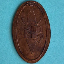 SANDWICH FAIR 2010 DeKalb Illinois Cowboy Hat Bandana Elongated Copper Penny