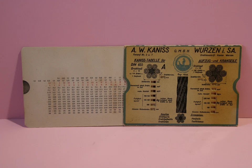 Vintage A.W. Kaniss GmBH Wurzen i.SA very good condition VERY RAR - Bild 3 von 4