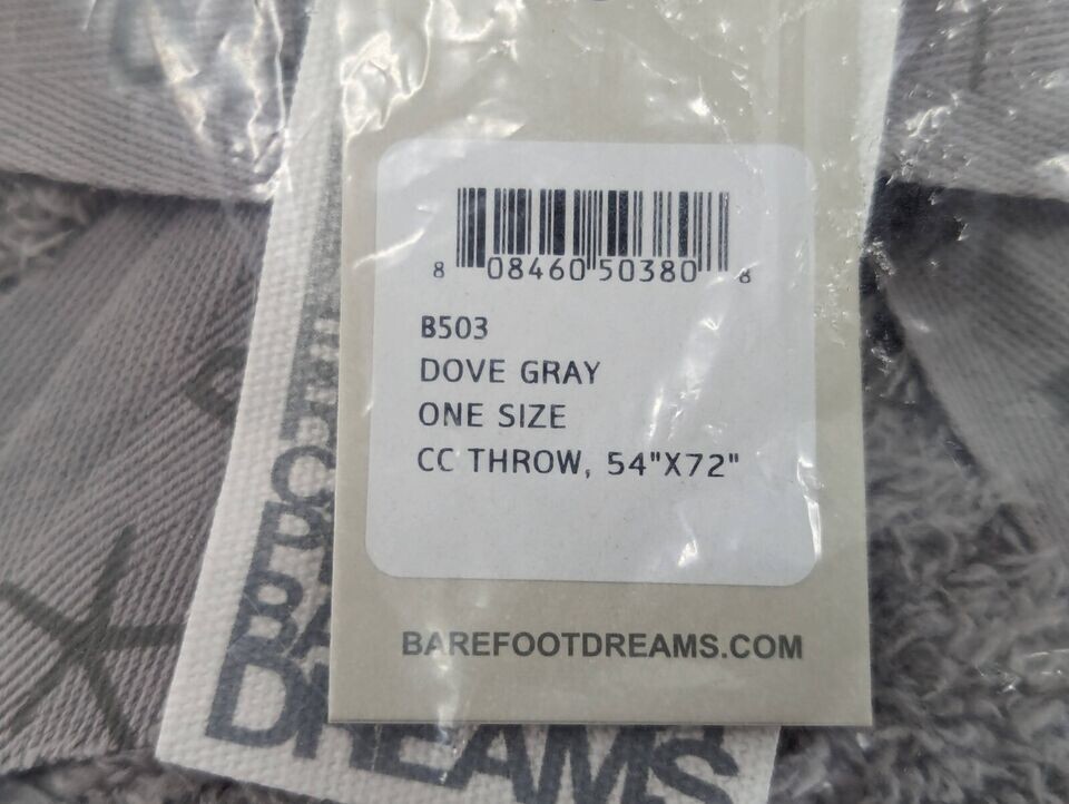 Home Barefoot Dreams CozyChic THROW Blanket B50358 DOVE GRAY eBay