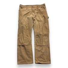 Vintage 1960s Dickies 36 28 Double Knee Work Pants Duck Canvas Carpenter