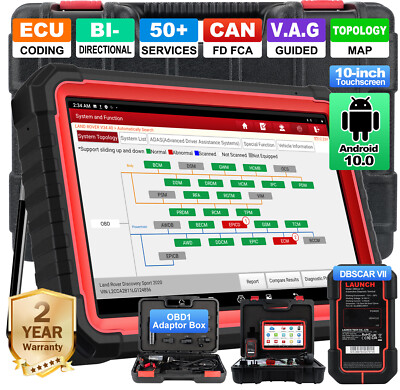 Launch X431 PRO3S+ V5.0 KFZ OBD2 Diagnosegerät ECU Programmier mit Topology Map