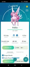 Pokemon Shiny Palkia Origin Forme GO - TRA'DE 20k Or 1 Mill Dust - Description
