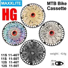11 Speed 12 Speed Freewheel HG MTB Cassette Maxxlite Bicycle Cassette Ultralight