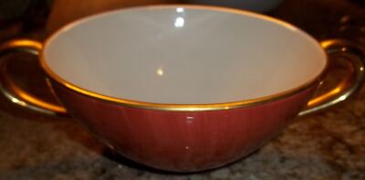 L'OBJET AEGEAN SOUP BOWL Neiman Marcus Excellent Orange