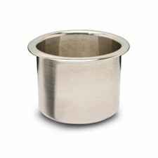 Eddie Motorsports Polished Aluminum Large Single Cup Holder Insert Eddie Motorsports Polished Aluminum Large Single Cup Holder Insert