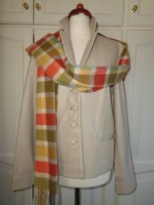 Vintage Beige Super King Soft Real Leather Blazer/ Jacket Sz Uk 10/12 Eu 38