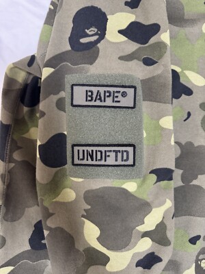 BAPE x Undefeated] Camo Shark Full Zip Hoodie Size XL | eBay