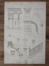 Oakleigh Villa, Blairmore, Lochlong - Antique Print - 1868