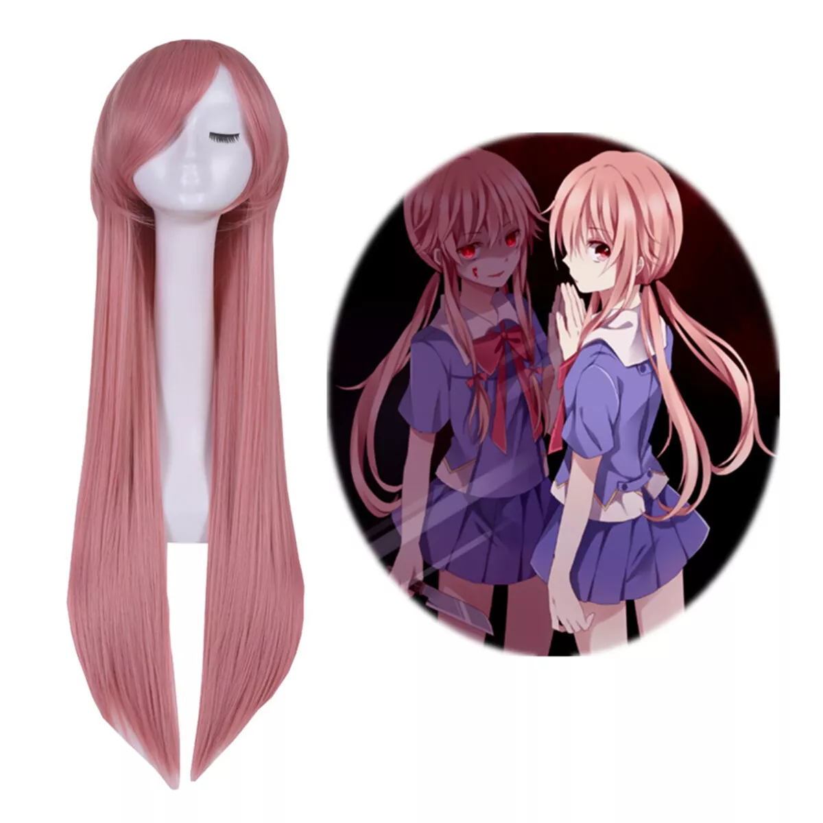 Pink yuno clearance wig