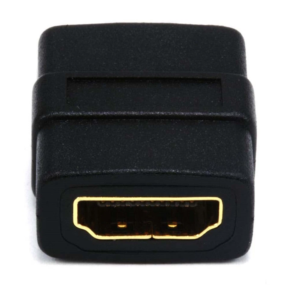 HDMI Female to Female Coupler Adapter Connector Cable Joiner Extender HDTV Black - Image 2 of 2