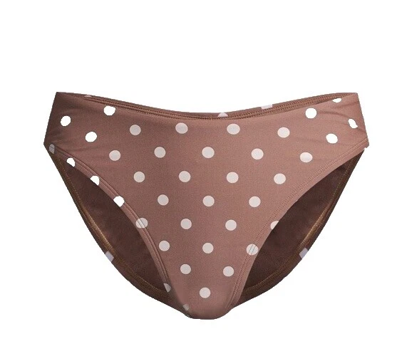 Brown Polka Dot Swimwear for Women
