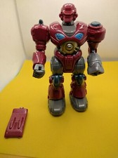 HAP-P-KID TOY - Battery Operated Grey, Red and Blue Toy Robot 7"