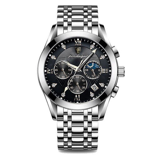 Leather Quartz Watch Waterproof Luminous Wrist Watch Men Men's Watches Luxury - Picture 12 of 29