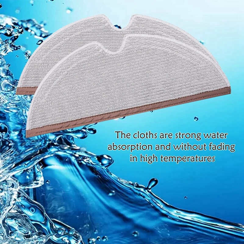 1X(Mop Cloths Microfiber Mop Cloth for Roborock S4 S5 S6 E4 E20 E25 E35