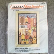 Bucilla Needlepoint City Scene 4844 New Unopened Complete Canvas Size 12  X 19  