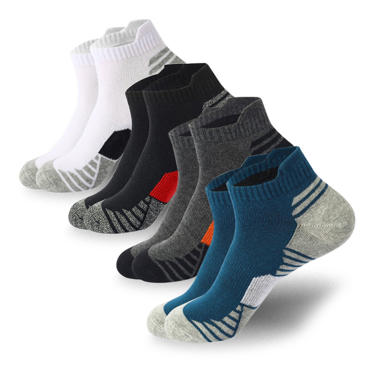 Running Socks Nike Low Crew Socks 1-3 Pairs Plain Solid Cotton