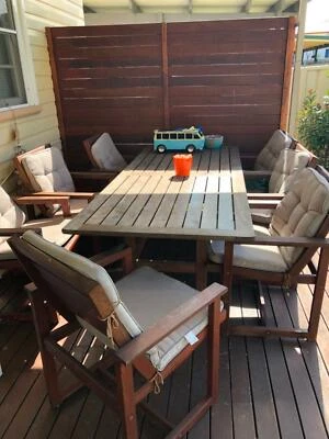 Large Timber Outdoor Setting Dining Furniture Gumtree Large Timber Outdoor Setting