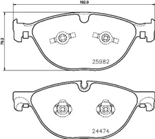 Brembo P 36 029 brake pad set, disc brake for Jaguar