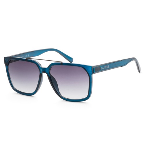 Guess Men's 60 mm Shiny Blue Sunglasses GF0253-90A