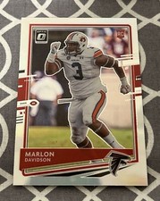 2020 Donruss Optic Marlon Davidson RC #135 Silver Prizm HOLO Rookie Falcons 