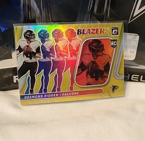 Desmond Ridder [Gold] #B-14 2022 Panini Donruss Optic Blazers card