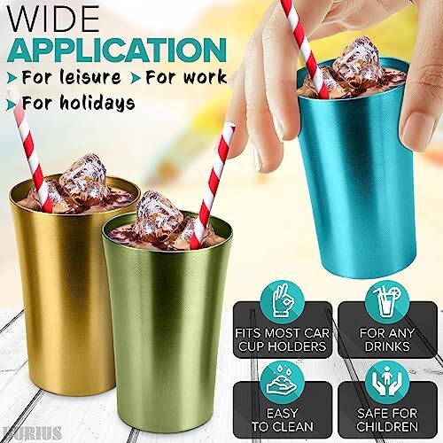 Aluminum Tumbler Set of 6
