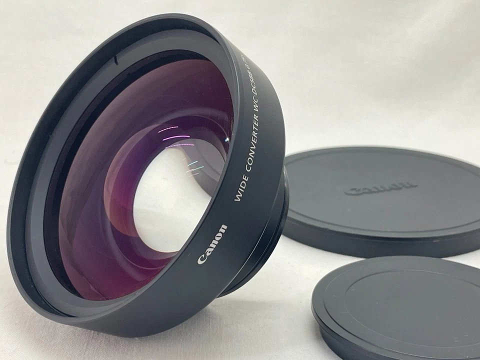 [Como Nuevo] Lentes Convertidoras Canon WC-DC58B DC58C con Adaptador de Conversión LA-DC58H #743B Foto 2 de 4