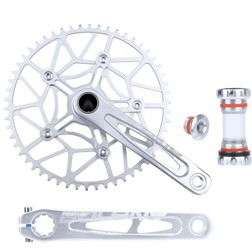 Integrated Crankset Single Speed Crank Arms 130 Bcd Connecting Rods Monoplate - Picture 14 of 31