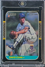2005 Donruss 1987 Recollection Collection Auto David Cone 5/25 Royals On Card
