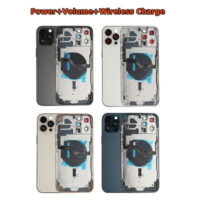 Back Cover Housing Glass Battery Door Frame Replacement For iPhone 12 Pro Max