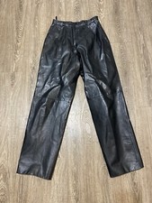 Minty Vintage 80s 90s Women  s Leather Pants Chino Grunge Rage Punk Motorcycle 8
